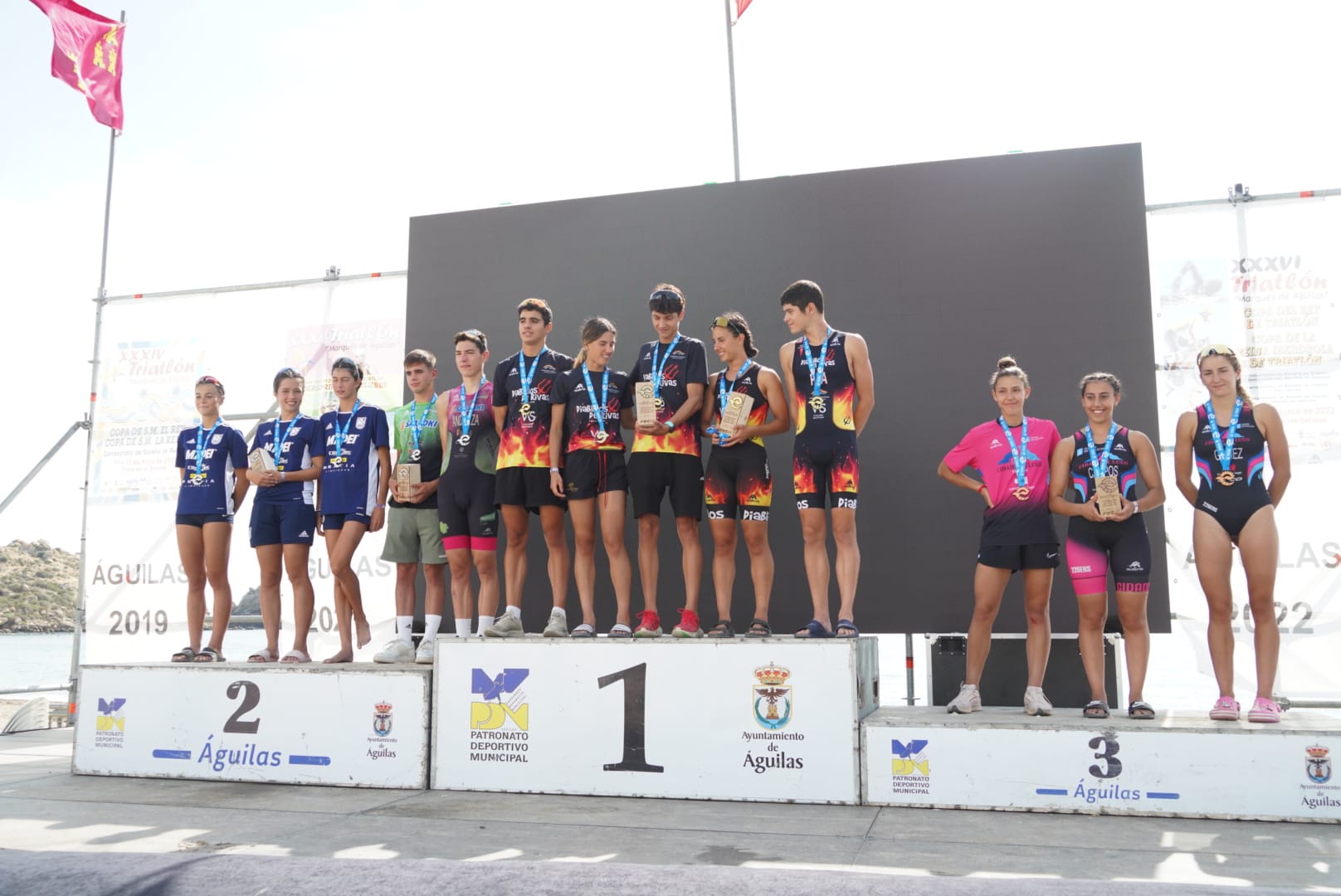 Doble podio para Saltoki Trikideak en Águilas (Campeonato Nacional de Triatlón Sprint)